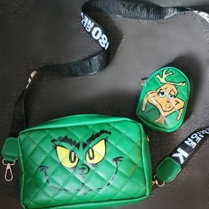 Christmas grinch purse set